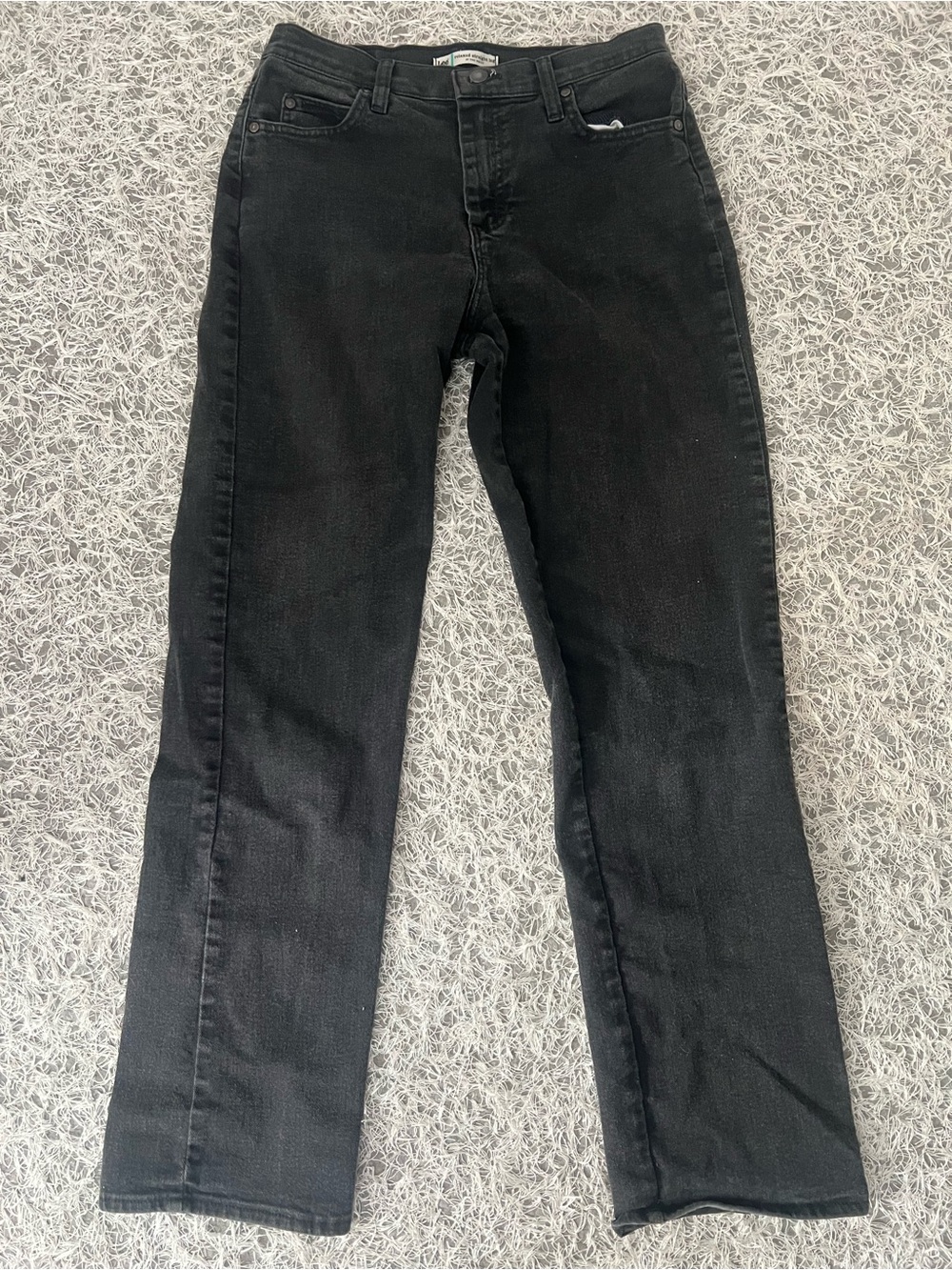 Women’s Lee Relaxed Straight Leg Black Jeans Size 6 Medium